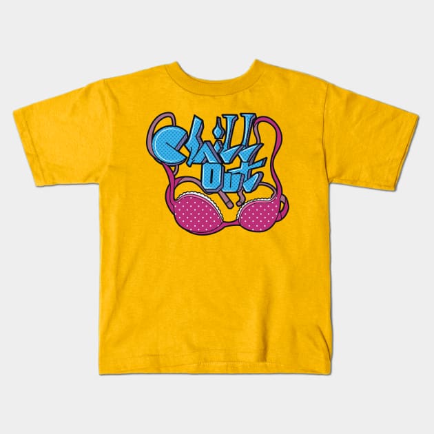 Chill Out Brah Kids T-Shirt by xeenomania